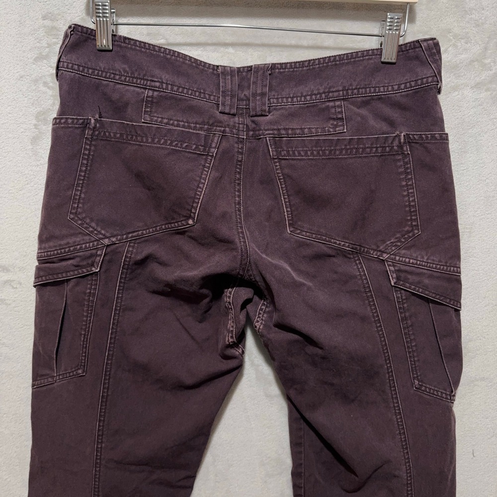 Arcteryx Womens 8 Cargo Pants Purple Cotton Canvas Straight Leg Hiking Outdoor - Picture 4 of 12